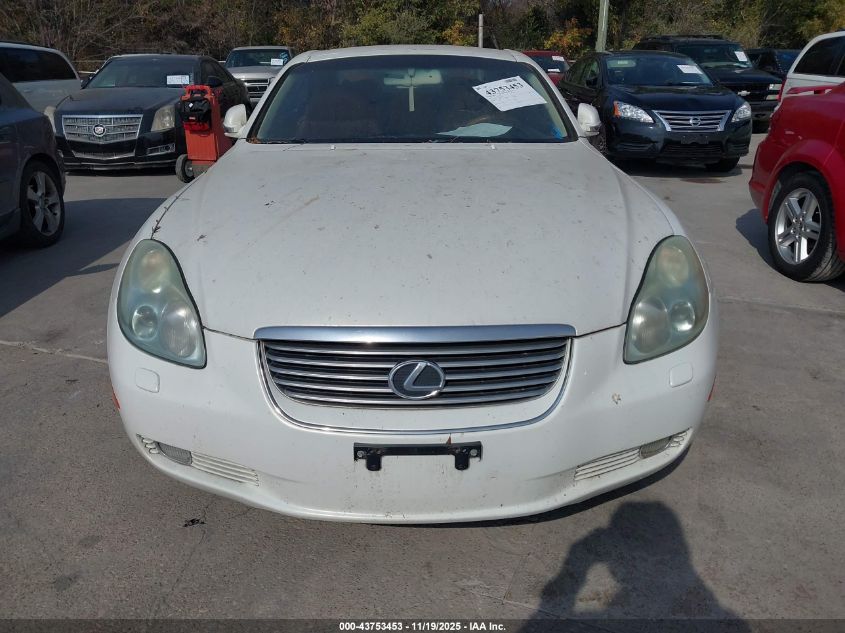 2003 Lexus Sc 430 VIN: JTHFN48Y430039500 Lot: 43753453