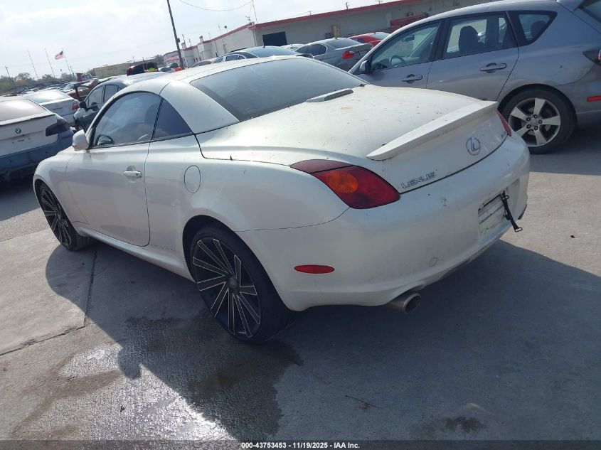 2003 Lexus Sc 430 VIN: JTHFN48Y430039500 Lot: 43753453