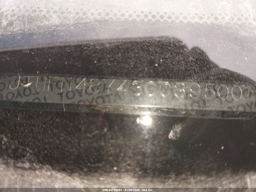 2003 Lexus Sc 430 VIN: JTHFN48Y430039500 Lot: 43753453