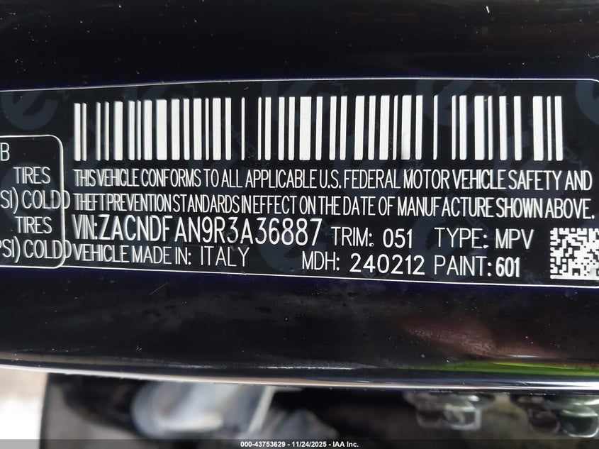 2024 Dodge Hornet Gt VIN: ZACNDFAN9R3A36887 Lot: 43753629