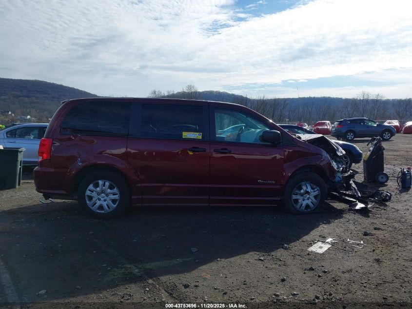 2019 Dodge Grand Caravan Se VIN: 2C7WDGBGXKR607214 Lot: 43753696