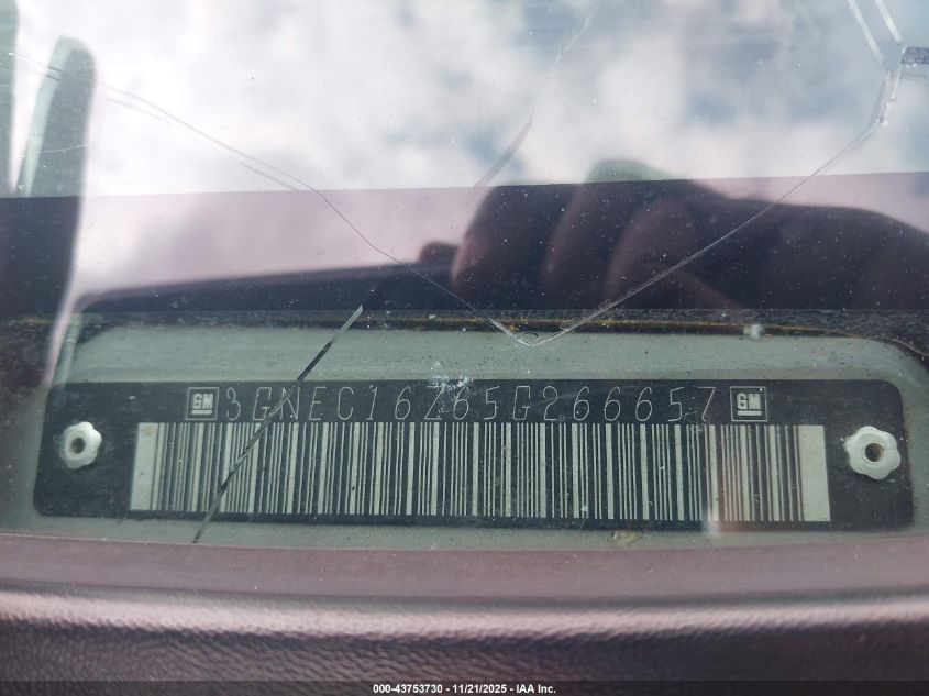 2005 Chevrolet Suburban 1500 Ls VIN: 3GNEC16Z65G266657 Lot: 43753730