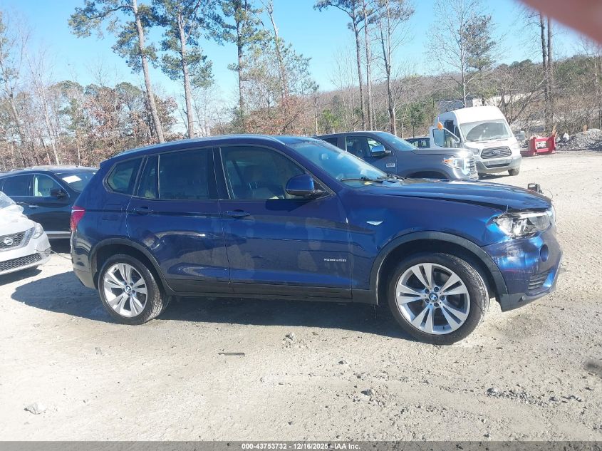 2016 BMW X3 Sdrive28I VIN: 5UXWZ7C54G0M83937 Lot: 43753732