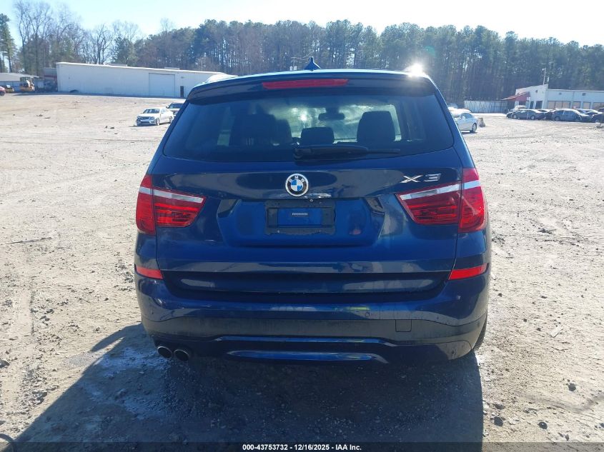 2016 BMW X3 Sdrive28I VIN: 5UXWZ7C54G0M83937 Lot: 43753732