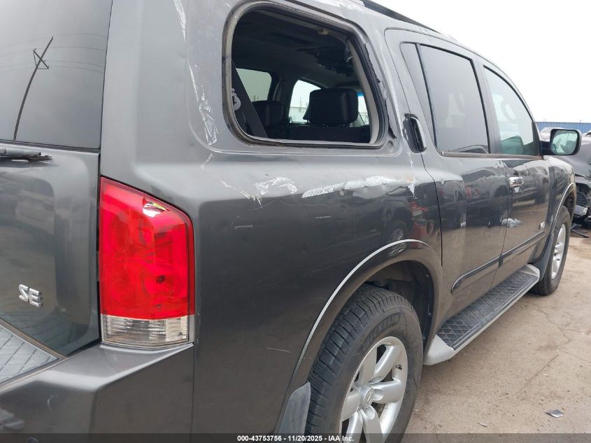 2008 Nissan Armada Se VIN: 5N1AA08C48N633028 Lot: 43753756