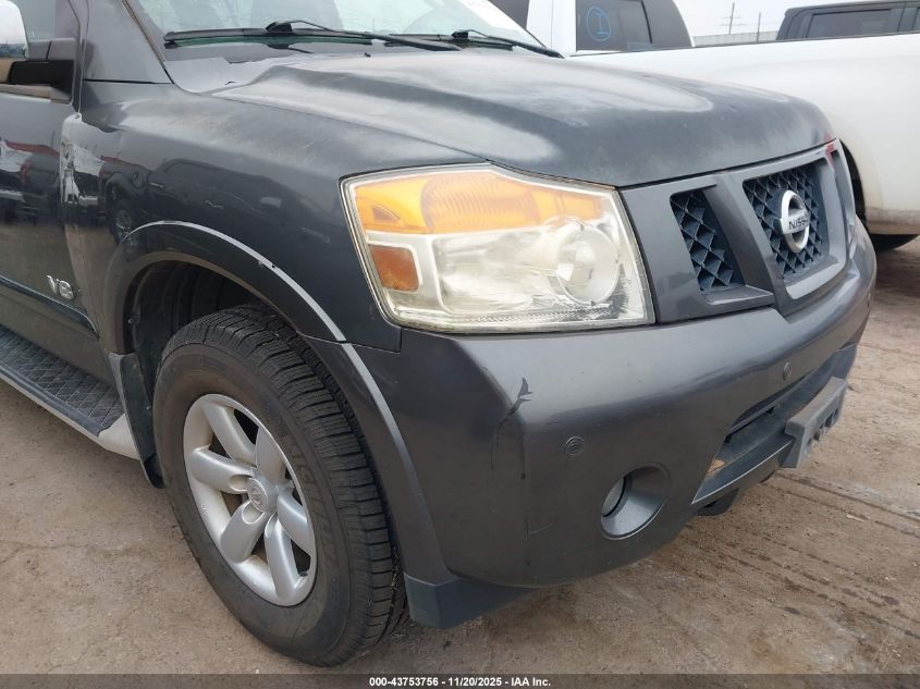 2008 Nissan Armada Se VIN: 5N1AA08C48N633028 Lot: 43753756