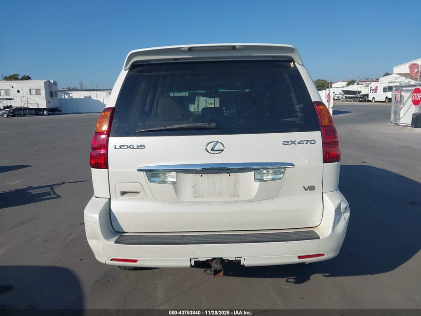 2004 Lexus Gx 470 VIN: JTJBT20X240049647 Lot: 43753840