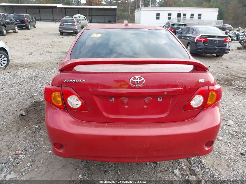 2009 Toyota Corolla VIN: 2T1BU40EX9C143718 Lot: 43753973