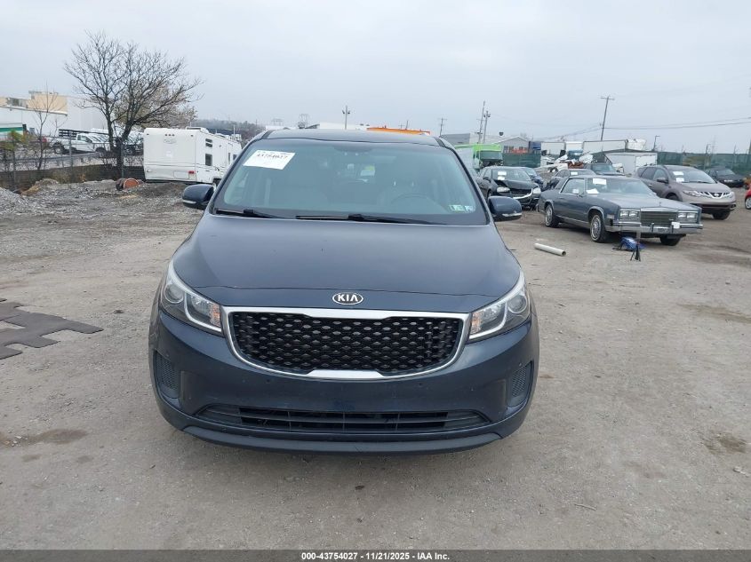 2017 Kia Sedona Lx VIN: KNDMB5C12H6254881 Lot: 43754027
