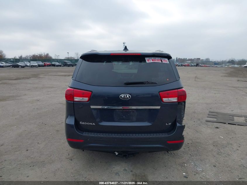 2017 Kia Sedona Lx VIN: KNDMB5C12H6254881 Lot: 43754027