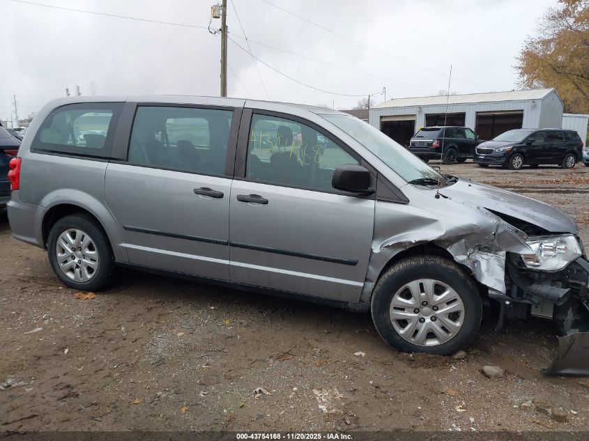 2016 Dodge Grand Caravan American Value Pkg VIN: 2C4RDGBG3GR227486 Lot: 43754168