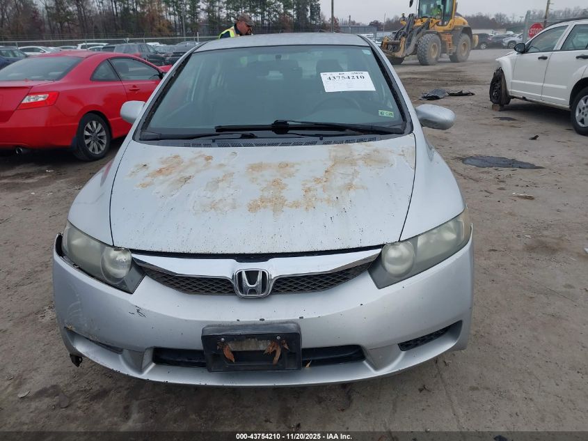 2009 Honda Civic Lx VIN: 19XFA16559E023780 Lot: 43754210