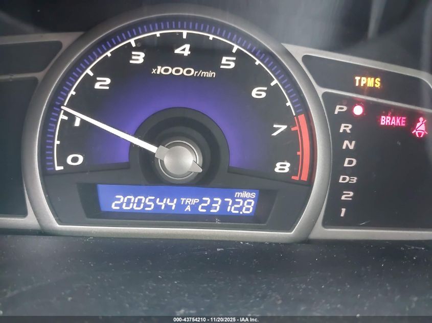 2009 Honda Civic Lx VIN: 19XFA16559E023780 Lot: 43754210