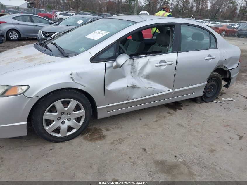 2009 Honda Civic Lx VIN: 19XFA16559E023780 Lot: 43754210