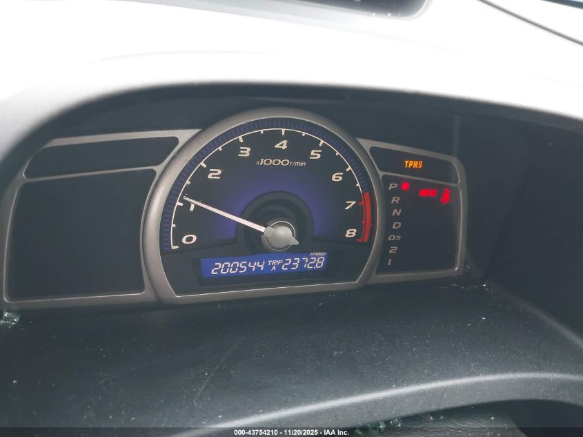 2009 Honda Civic Lx VIN: 19XFA16559E023780 Lot: 43754210