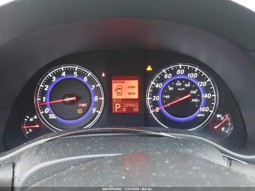 2009 Infiniti G37X VIN: JNKCV61F09M052432 Lot: 43754283