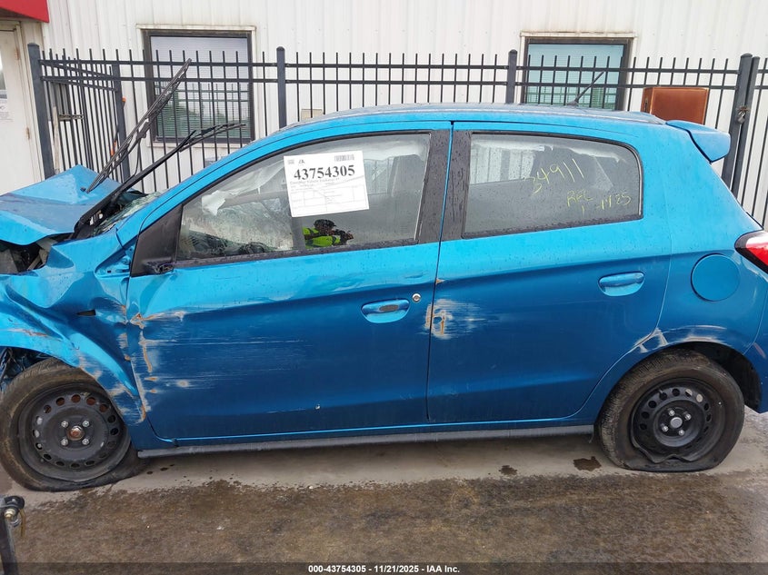 2024 Mitsubishi Mirage Es/Le VIN: ML32AUHJ6RH034911 Lot: 43754305