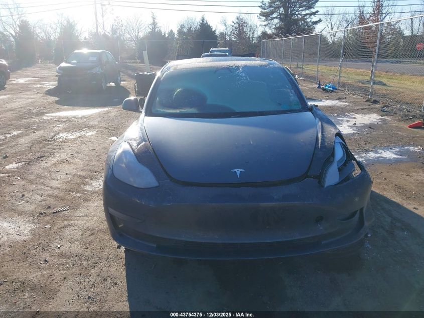 2021 Tesla Model 3 Long Range Dual Motor All-Wheel Drive VIN: 5YJ3E1EB7MF015293 Lot: 43754375