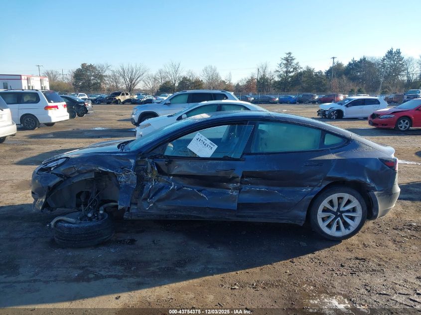 2021 Tesla Model 3 Long Range Dual Motor All-Wheel Drive VIN: 5YJ3E1EB7MF015293 Lot: 43754375