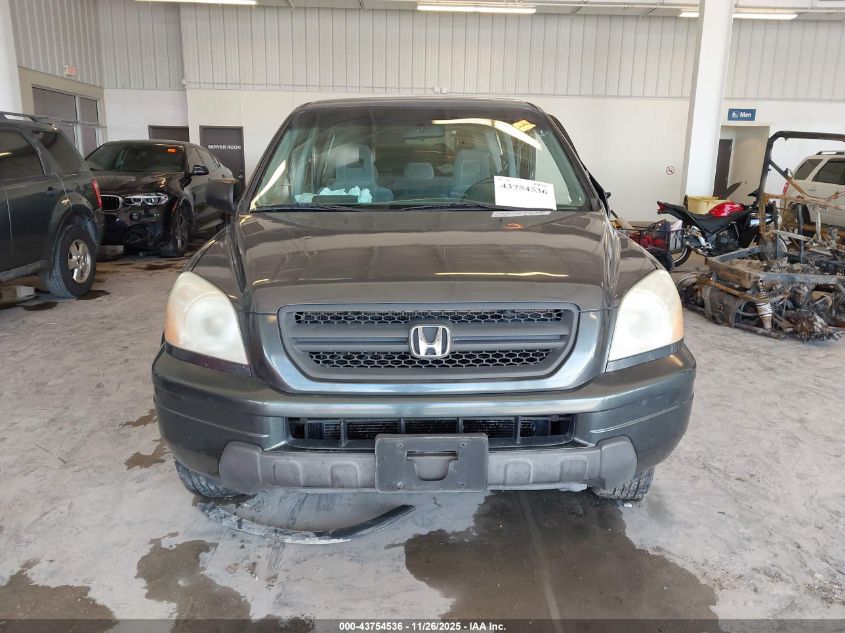 2003 Honda Pilot Lx VIN: 2HKYF18173H584893 Lot: 43754536