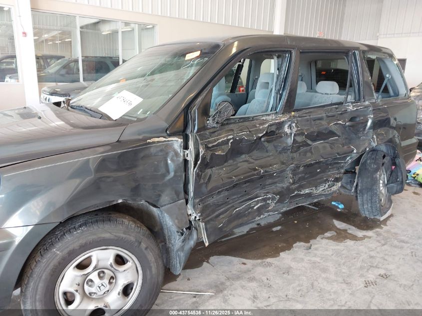 2003 Honda Pilot Lx VIN: 2HKYF18173H584893 Lot: 43754536