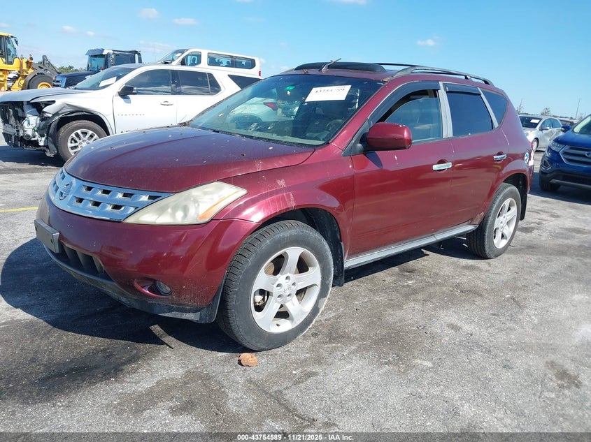 JN8AZ08W55W434748 2005 NISSAN MURANO photo no. 2