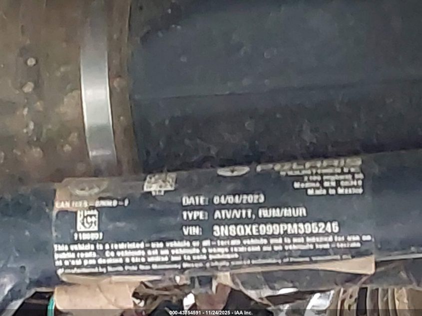 2023 Polaris General Xp 1000 Sport VIN: 3NSGXE999PM395245 Lot: 43754591