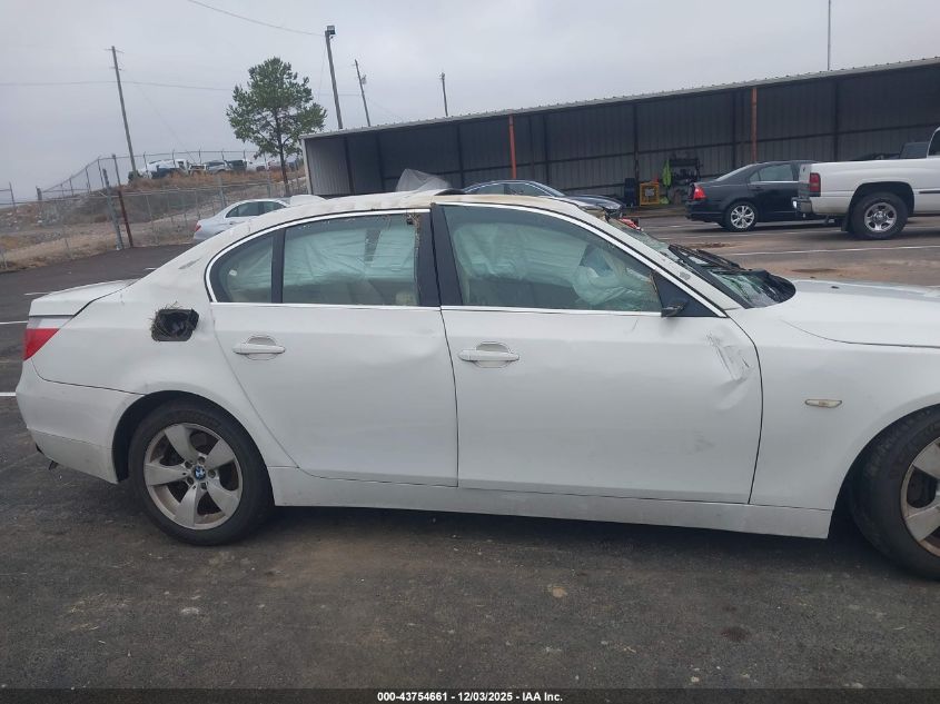2006 BMW 525I VIN: WBANE535X6CK84348 Lot: 43754661