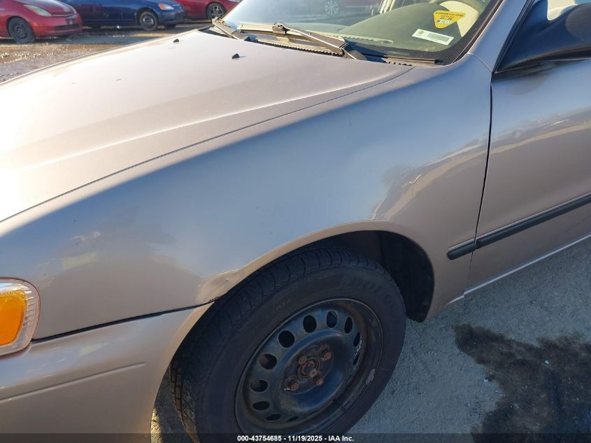 2001 Toyota Corolla Ce VIN: 2T1BR12E41C483609 Lot: 43754685