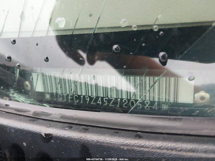 2005 GMC Sierra 1500 Sle VIN: 1GTEC19Z45Z120584 Lot: 43754736