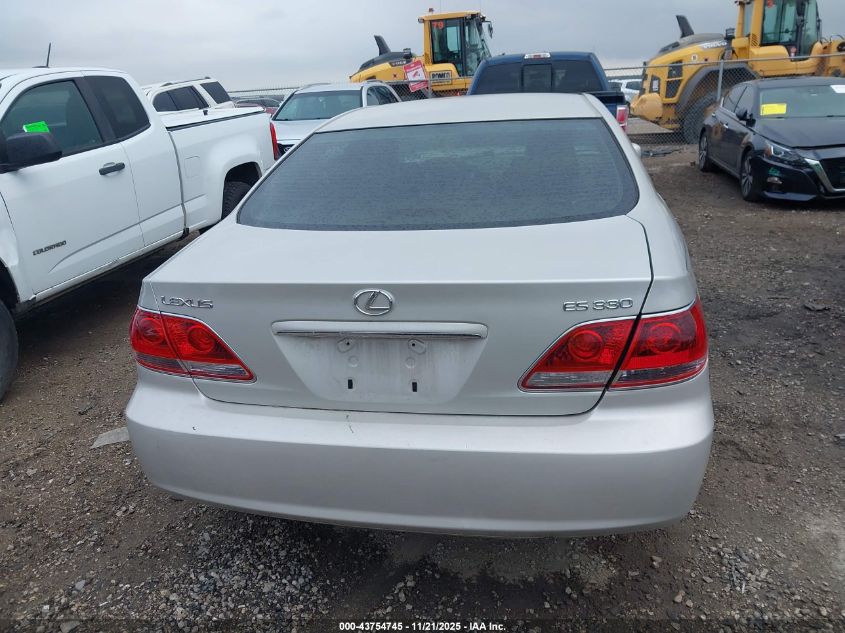2005 Lexus Es 330 VIN: JTHBA30G955076815 Lot: 43754745