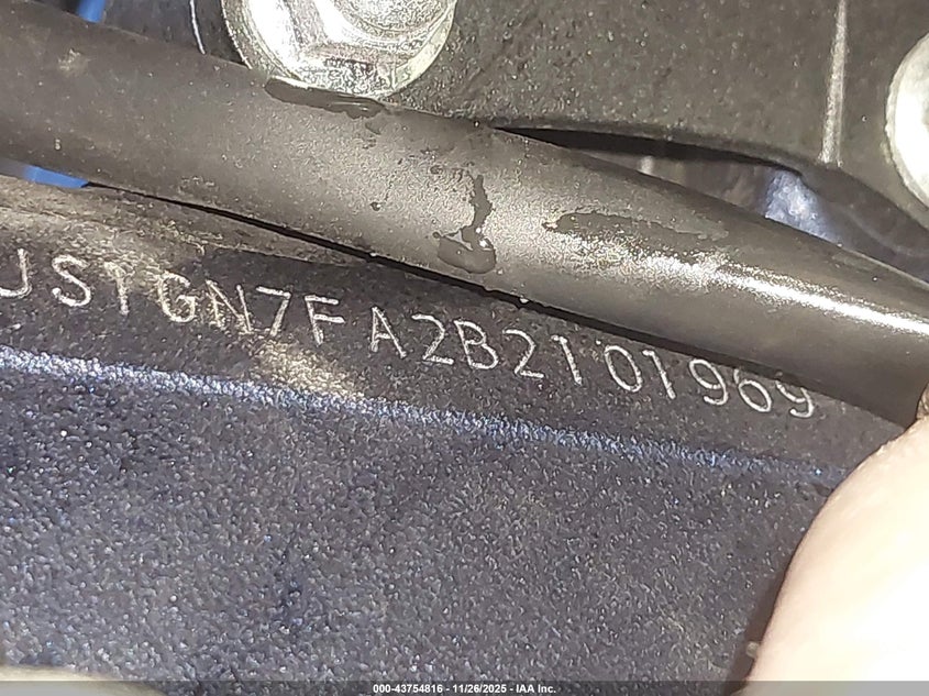 2011 Suzuki Gsx-R600 VIN: JS1GN7FA2B2101969 Lot: 43754816