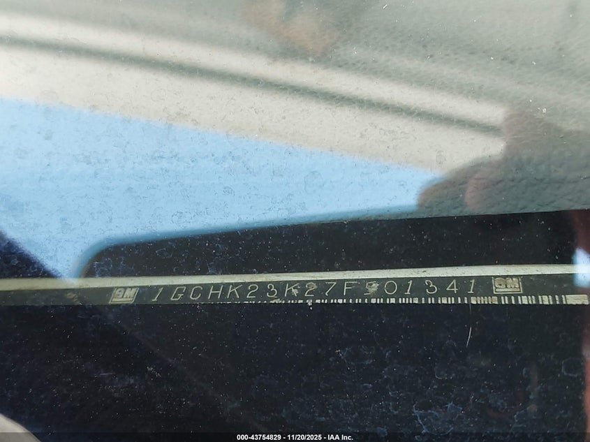 1GCHK23K27F501341 2007 CHEVROLET SILVERADO photo no. 9