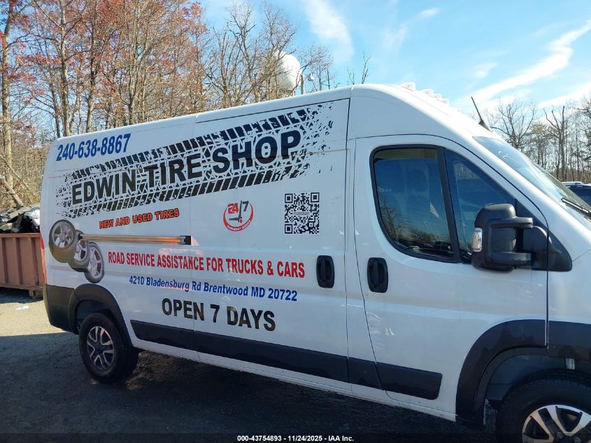 2024 Ram Promaster 2500 Slt+ High Roof 159 Wb VIN: 3C6LRVDG8RE118686 Lot: 43754893