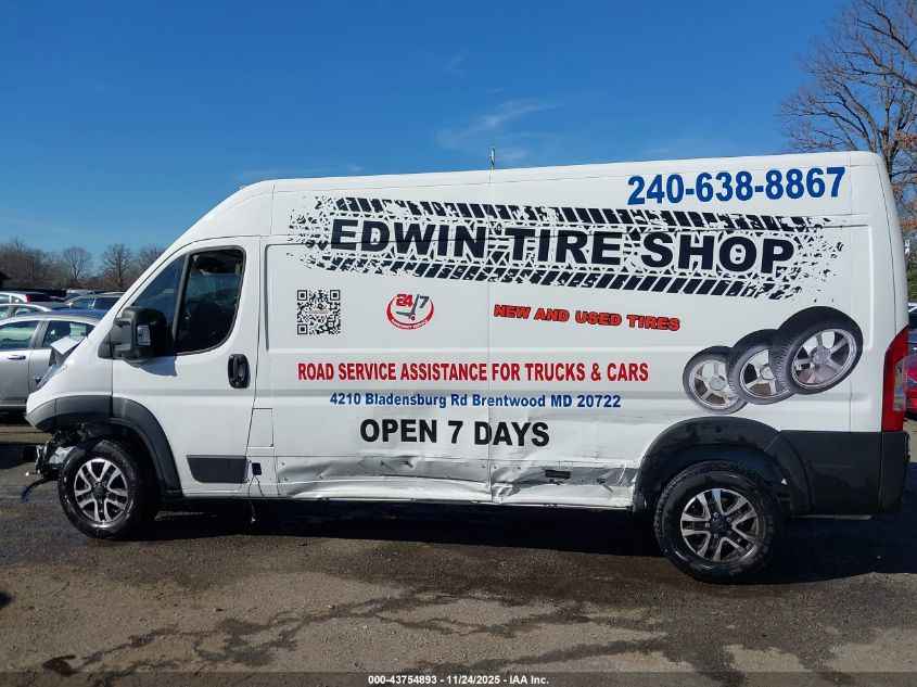 2024 Ram Promaster 2500 Slt+ High Roof 159 Wb VIN: 3C6LRVDG8RE118686 Lot: 43754893