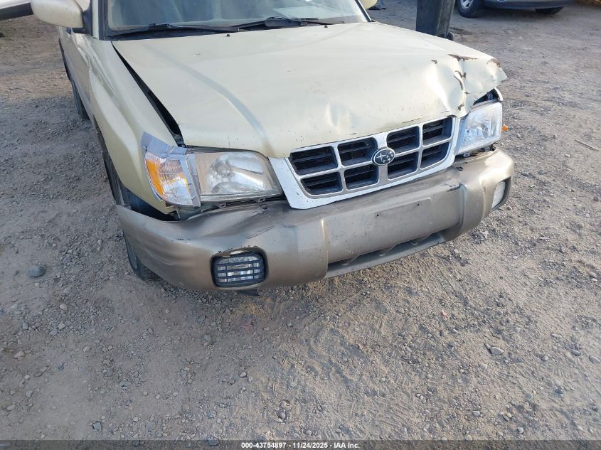 2002 Subaru Forester VIN: JF1SF655218722481 Lot: 43754897