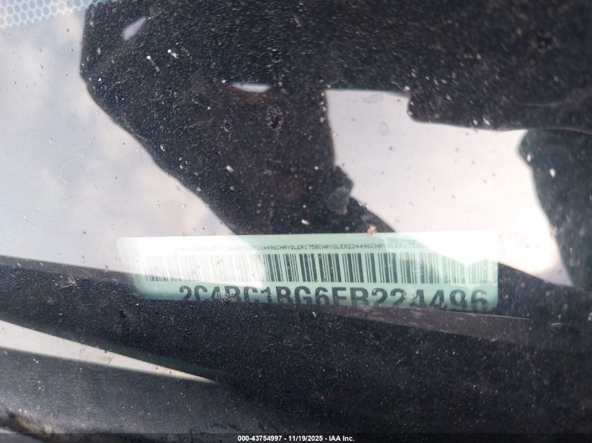 2014 Chrysler Town & Country Touring VIN: 2C4RC1BG6ER224496 Lot: 43754997
