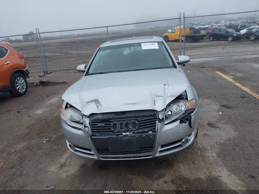 2007 Audi A4 2.0T VIN: WAUDF78E27A184092 Lot: 43755081