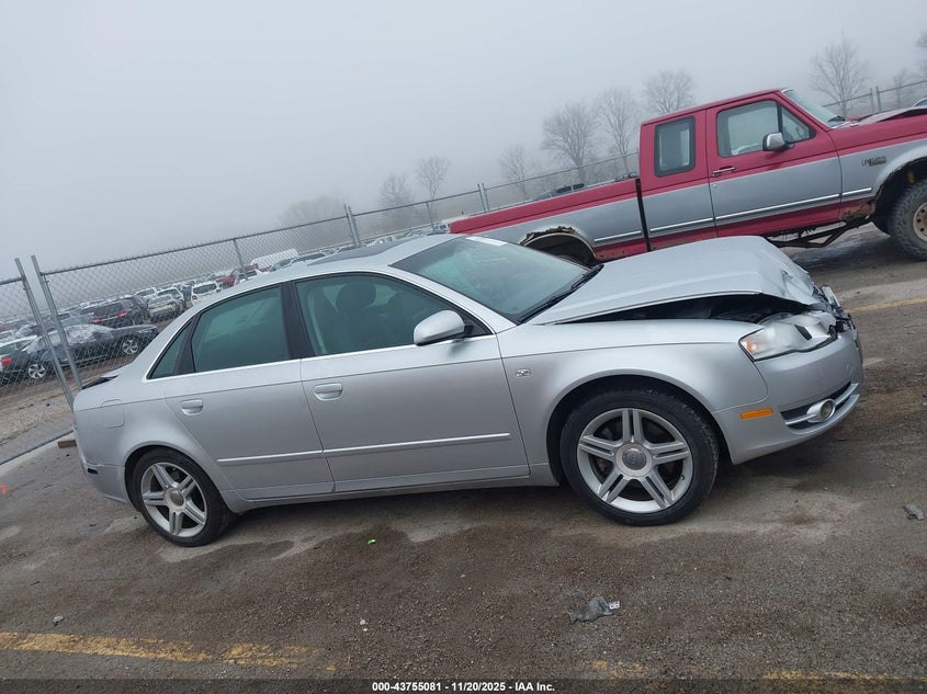 2007 Audi A4 2.0T VIN: WAUDF78E27A184092 Lot: 43755081