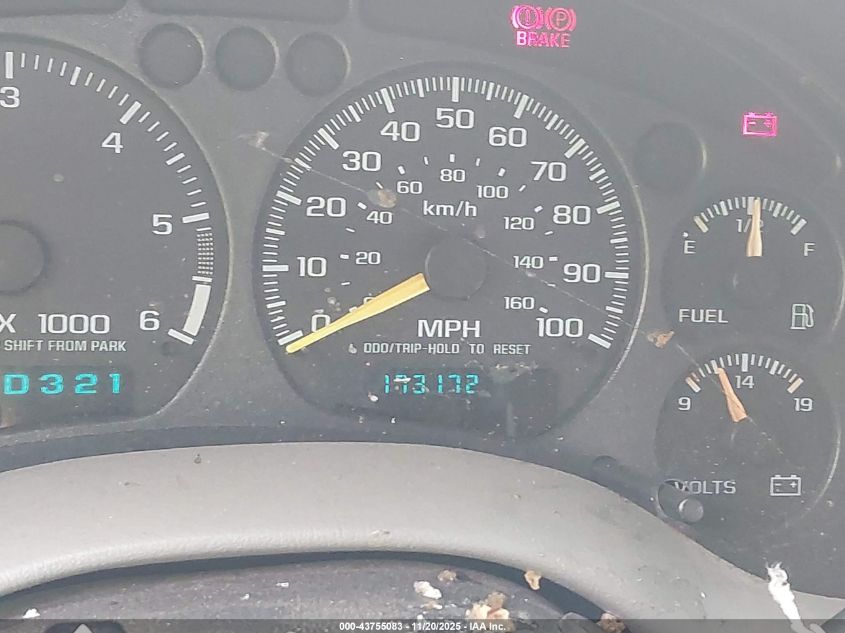 2001 Chevrolet Blazer Lt VIN: 1GNCS13WX12224984 Lot: 43755083