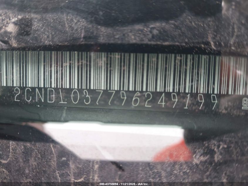 2009 Chevrolet Equinox Sport VIN: 2CNDL037796249199 Lot: 43755094