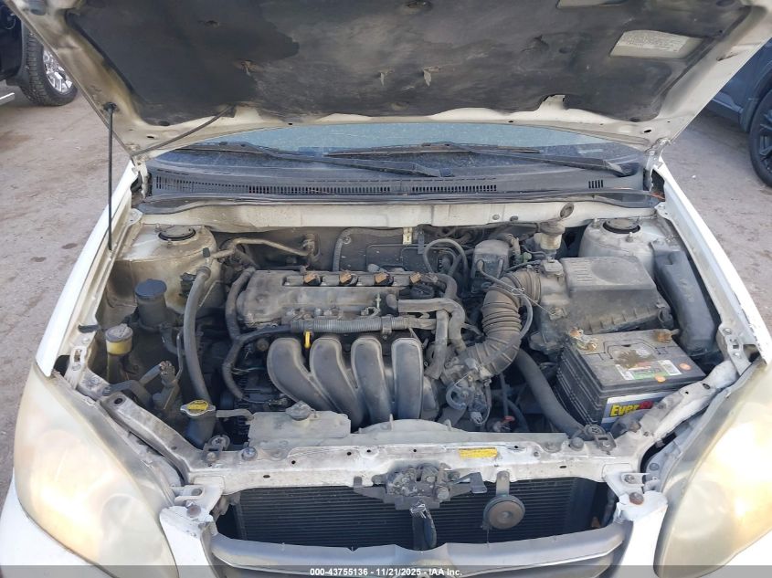 2003 Toyota Corolla Le VIN: 1NXBR32E43Z125164 Lot: 43755136