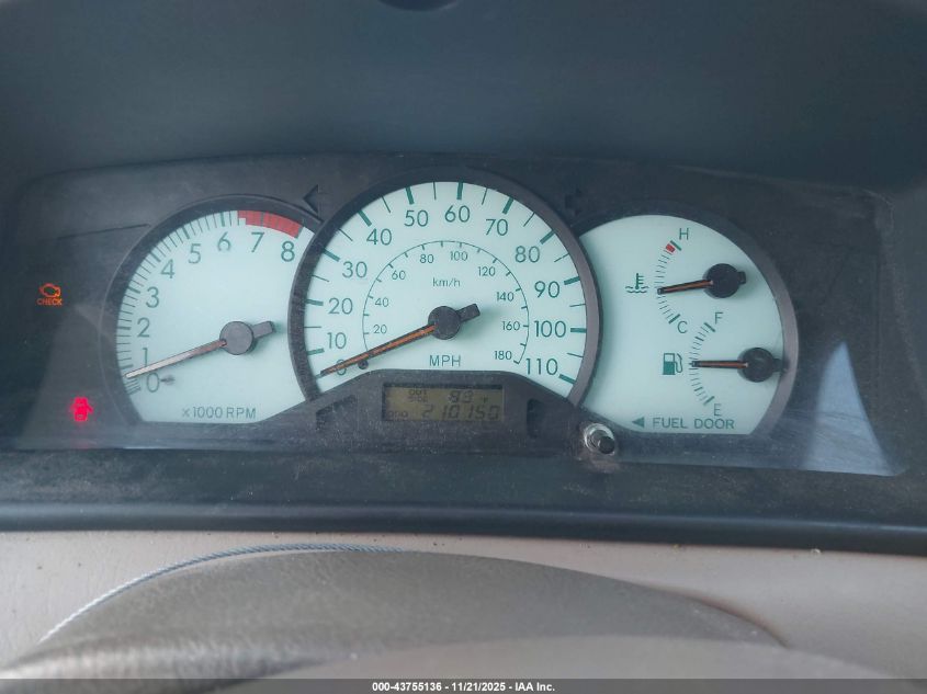 2003 Toyota Corolla Le VIN: 1NXBR32E43Z125164 Lot: 43755136