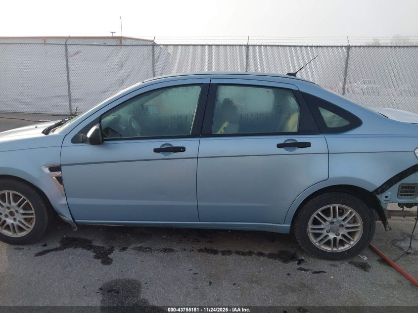 2008 Ford Focus Se/Ses VIN: 1FAHP35N48W147408 Lot: 43755181