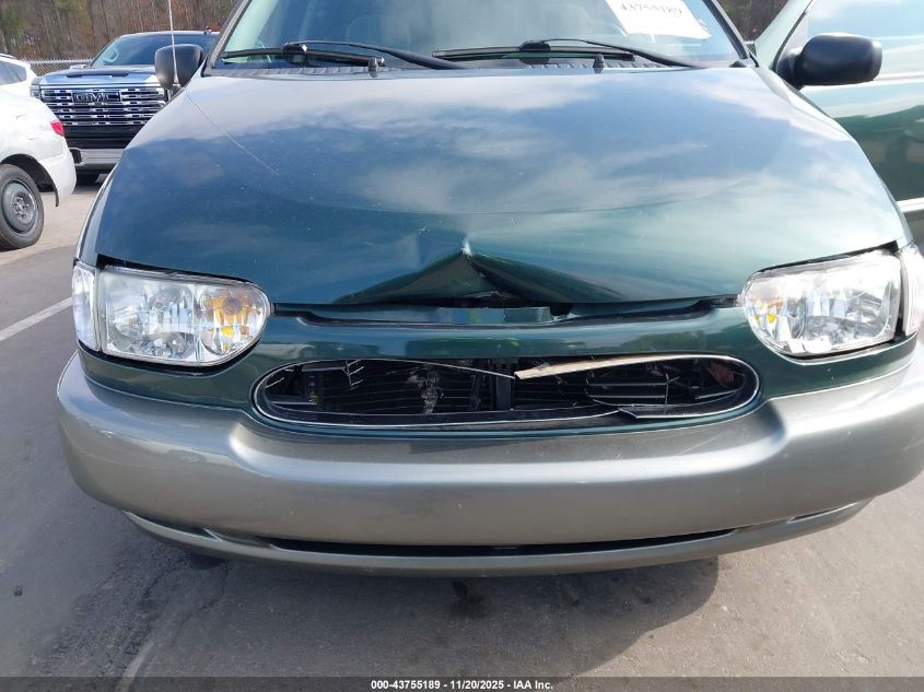 1999 Nissan Quest Gle/Gxe/Se VIN: 4N2XN11T5XD832884 Lot: 43755189