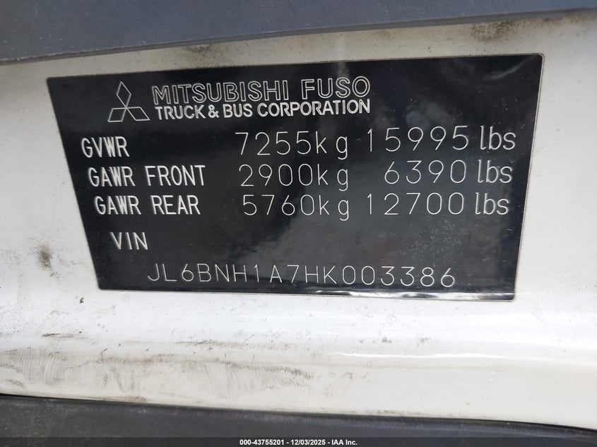 JL6BNH1A7HK003386 2017 MITSUBISHI  photo no. 8