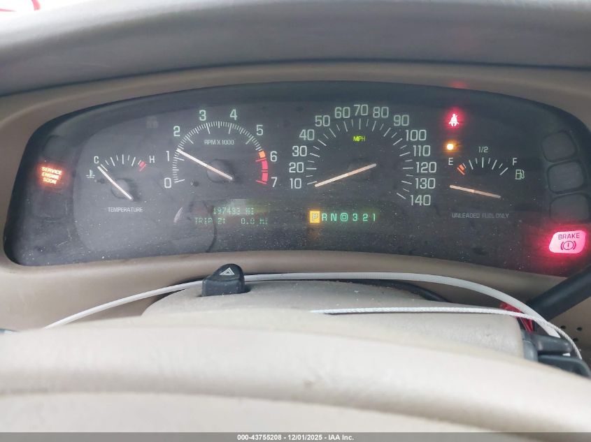 2000 Buick Park Avenue VIN: 1G4CW52KXY4134229 Lot: 43755208