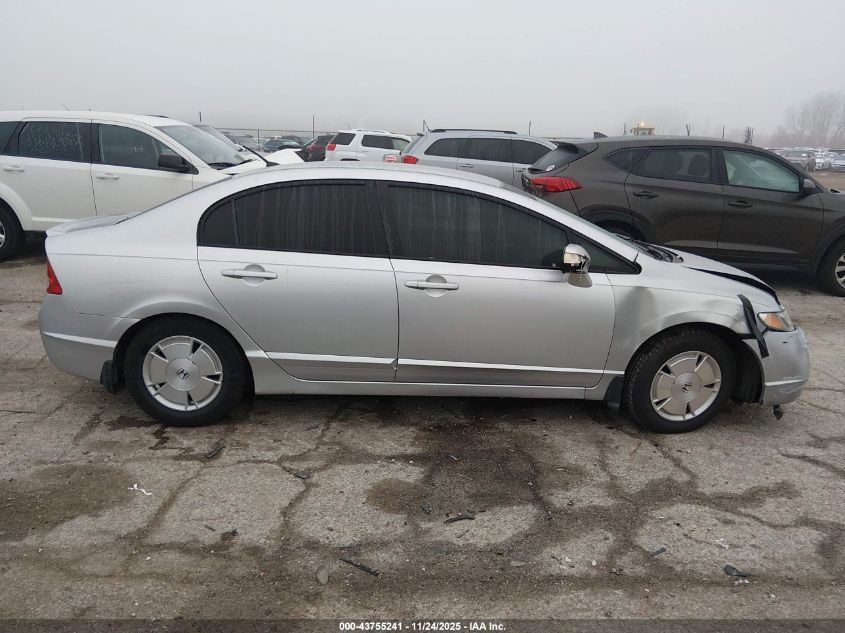2006 Honda Civic Hybrid VIN: JHMFA36276S002034 Lot: 43755241