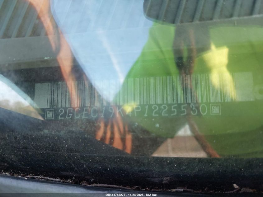 1993 Chevrolet Gmt-400 C1500 VIN: 2GCEC19K4P1225530 Lot: 43755273