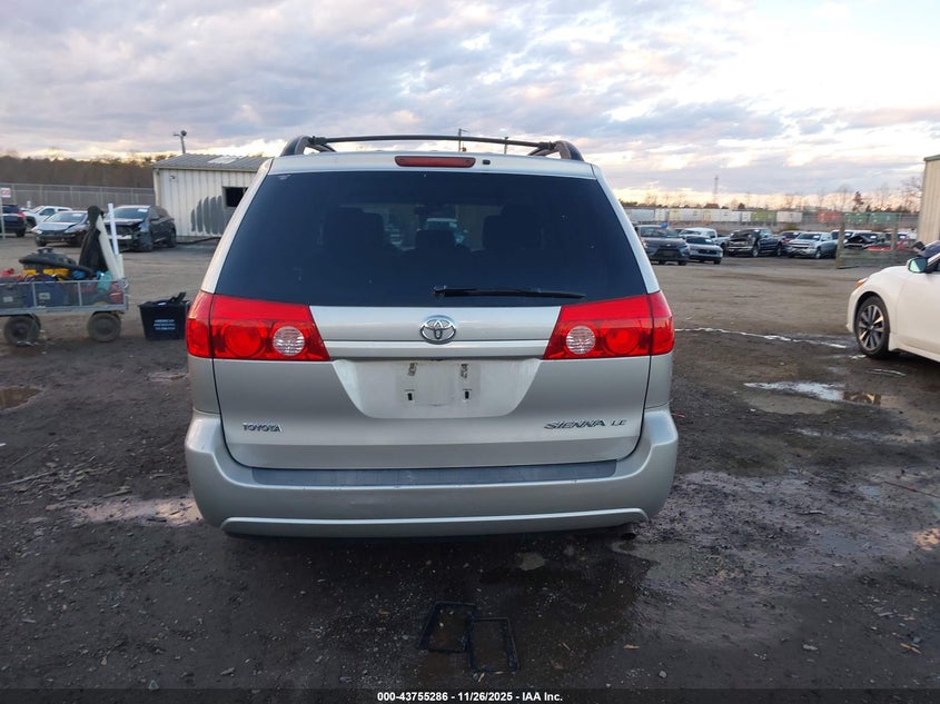 2010 Toyota Sienna Le VIN: 5TDKK4CC9AS324482 Lot: 43755286